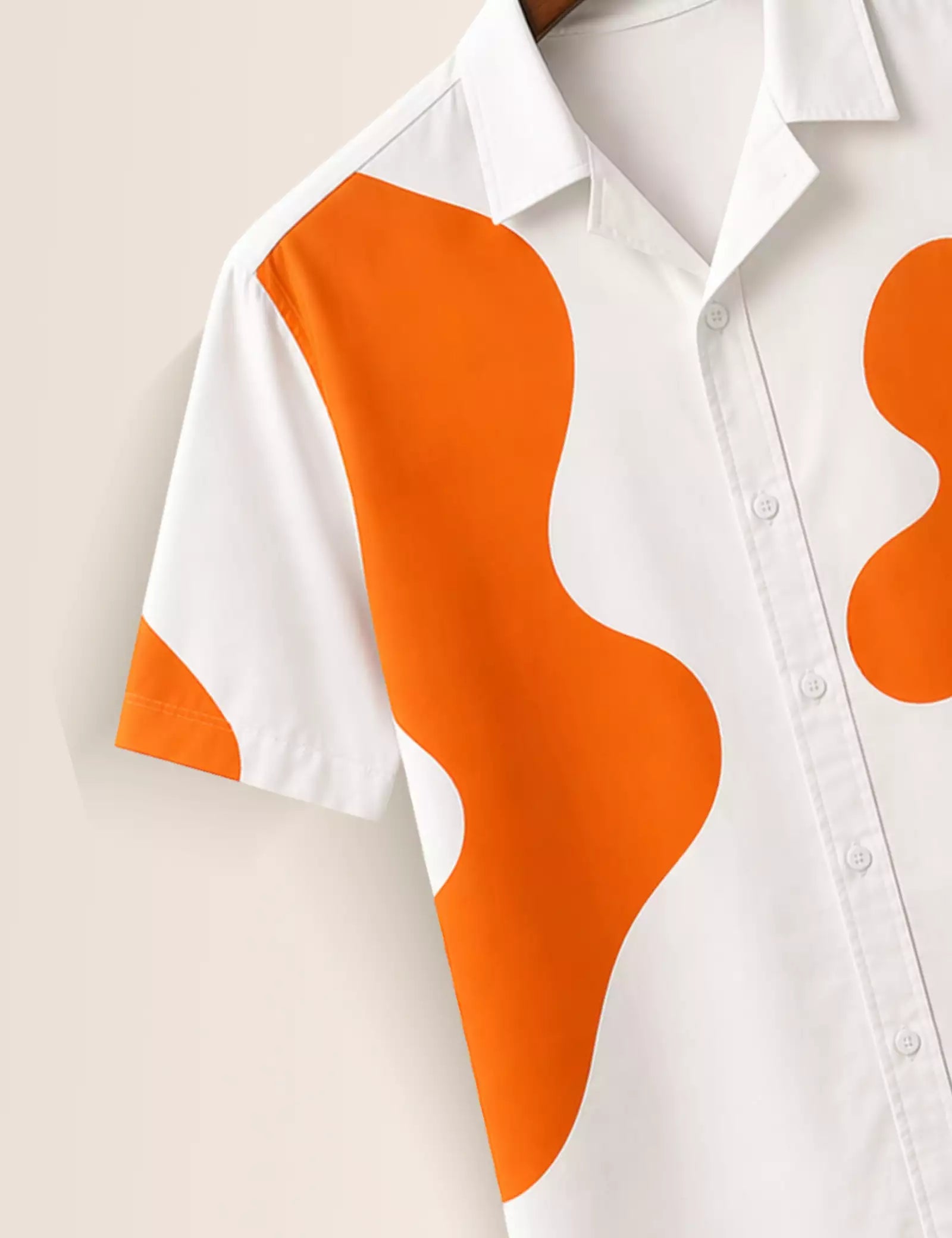 Orange Nick Printed Half Sleeves Shirt - XPST