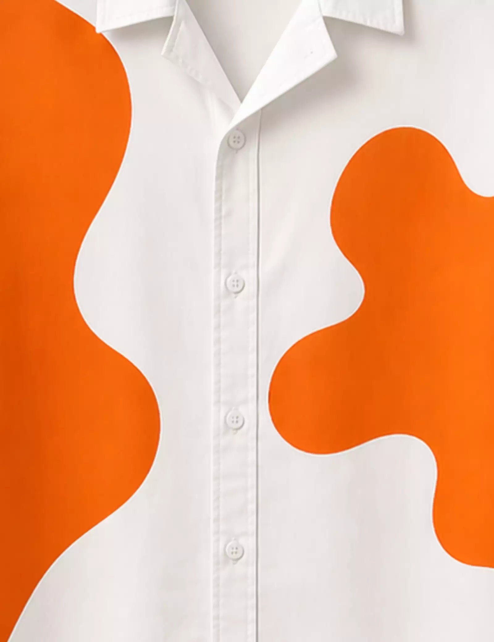 Orange Nick Printed Half Sleeves Shirt - XPST