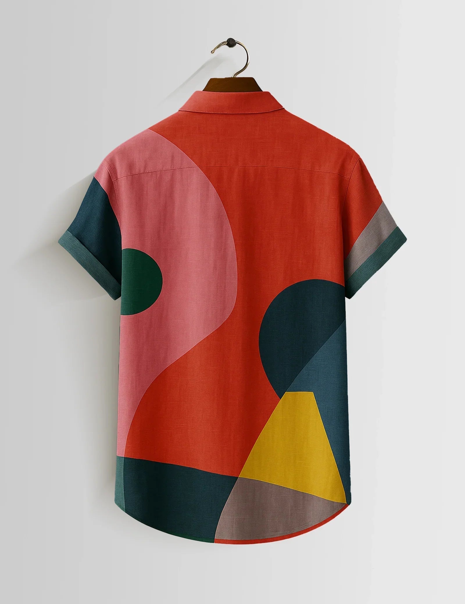 Pink Layer Printed Mens Half Sleeves Shirts Exclusive - XPST