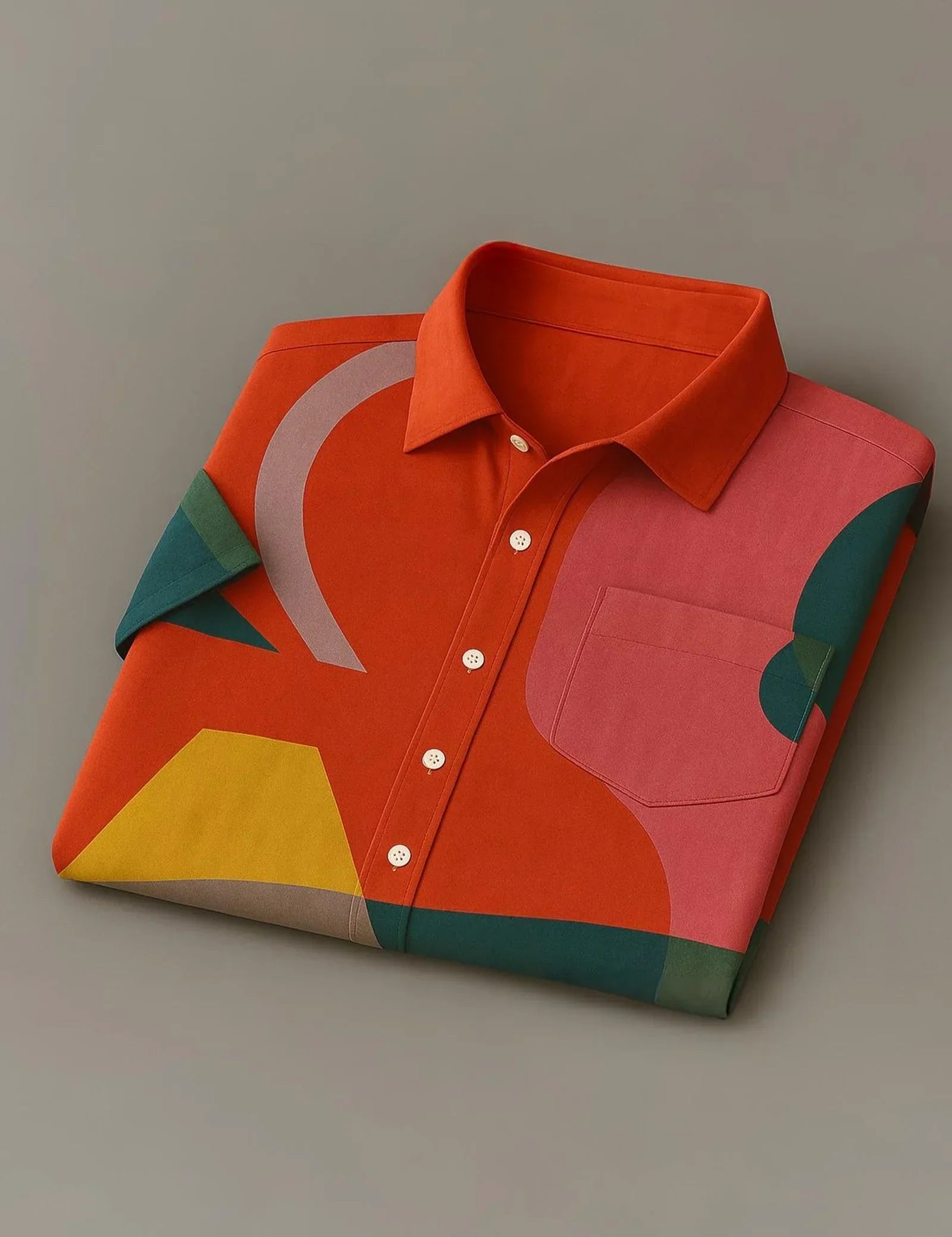 Pink Layer Printed Mens Half Sleeves Shirts Exclusive - XPST