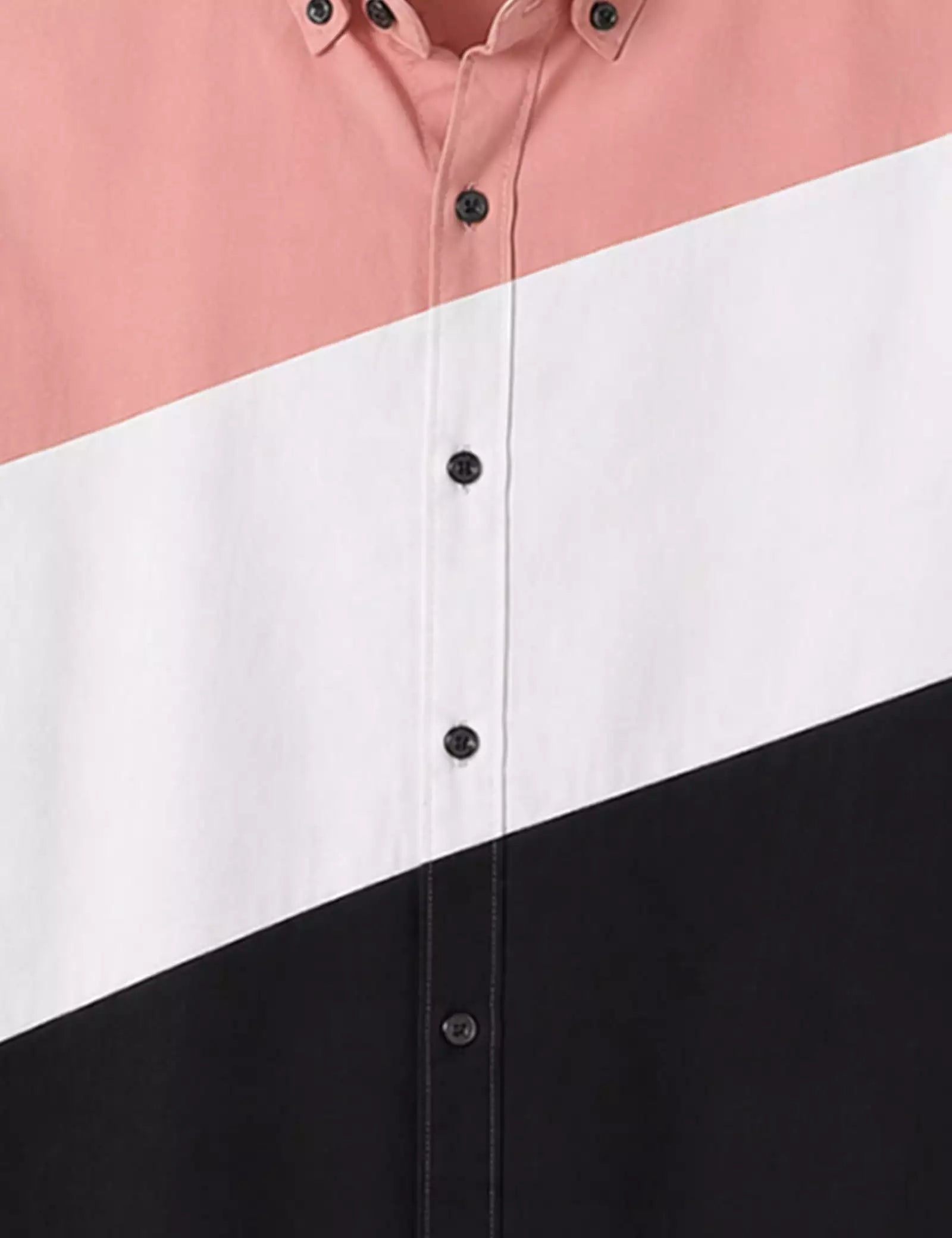 Pink White Black Printed Half Sleeves Shirt - XPST