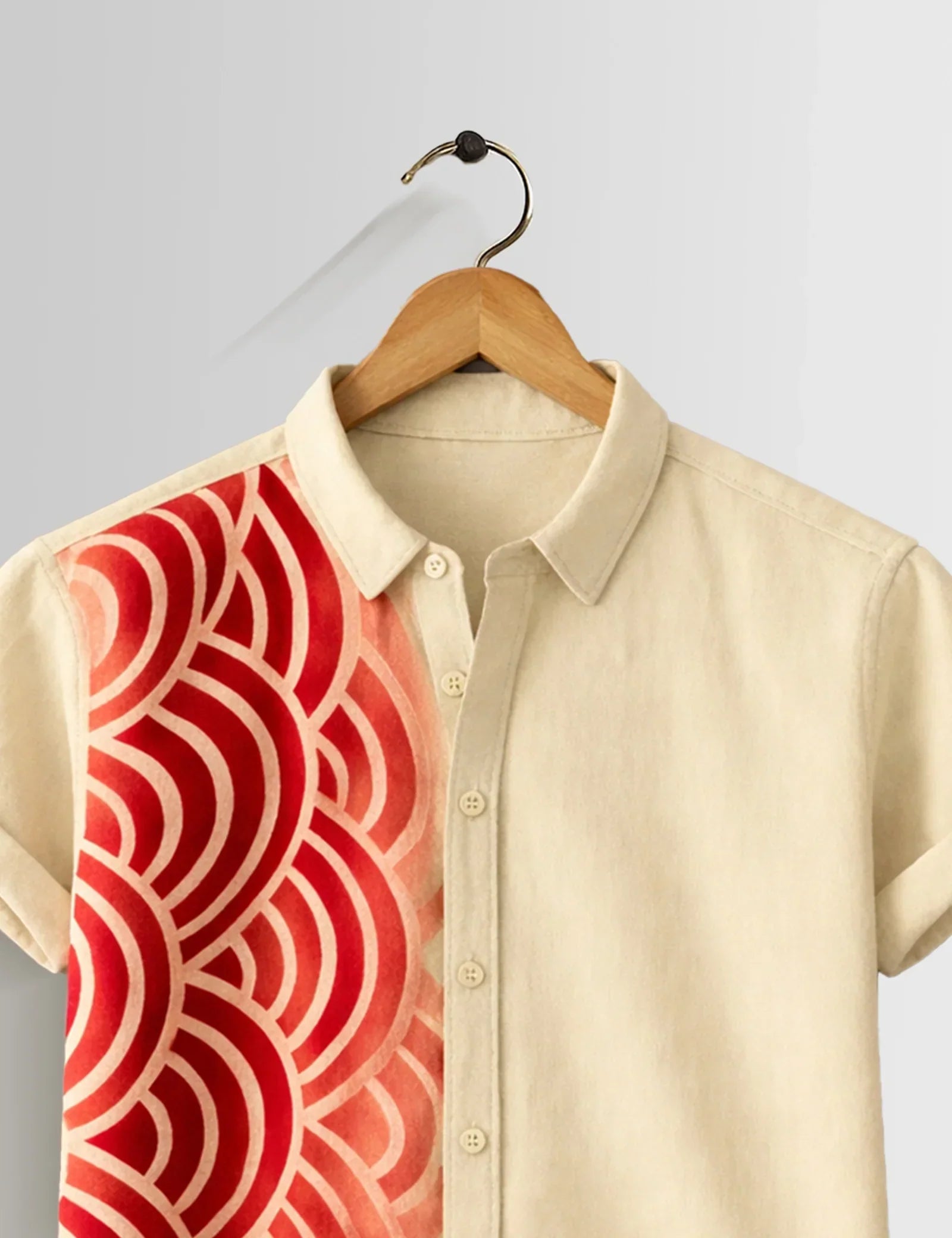 Red Scales Printed Mens Half Sleeves Shirts Exclusive - XPST