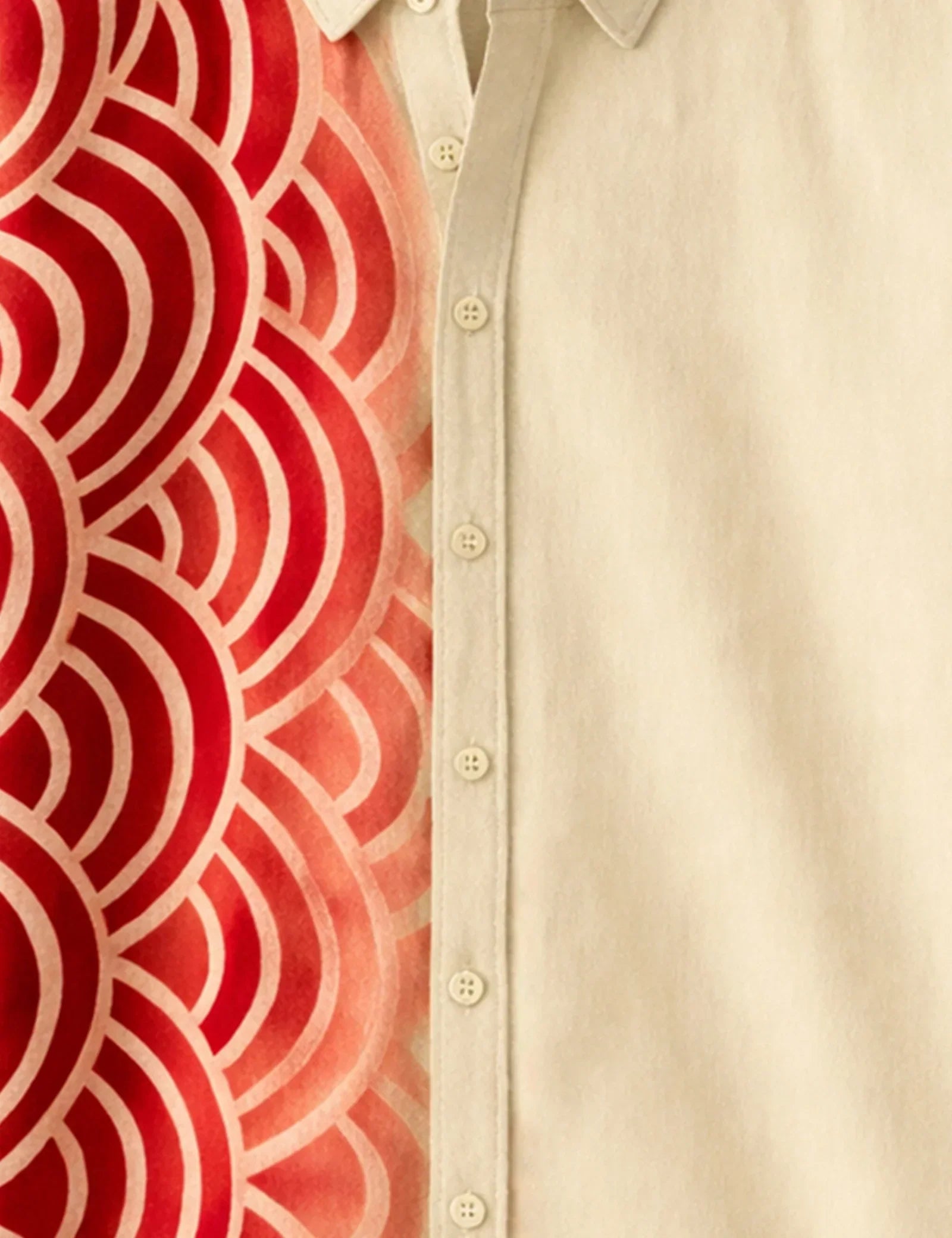 Red Scales Printed Mens Half Sleeves Shirts Exclusive - XPST