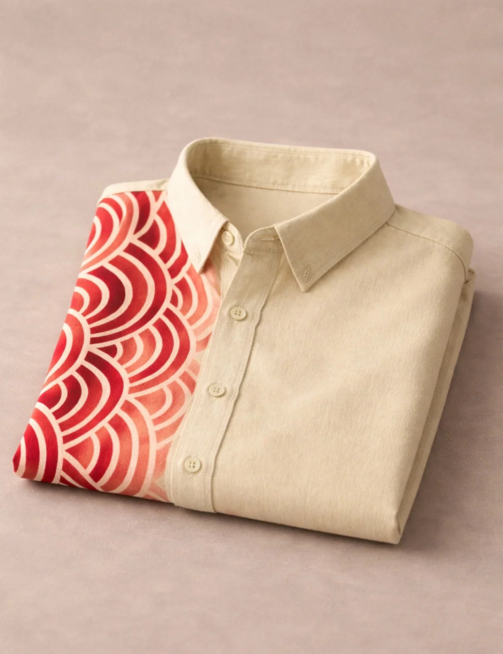 Red Scales Printed Mens Half Sleeves Shirts Exclusive - XPST