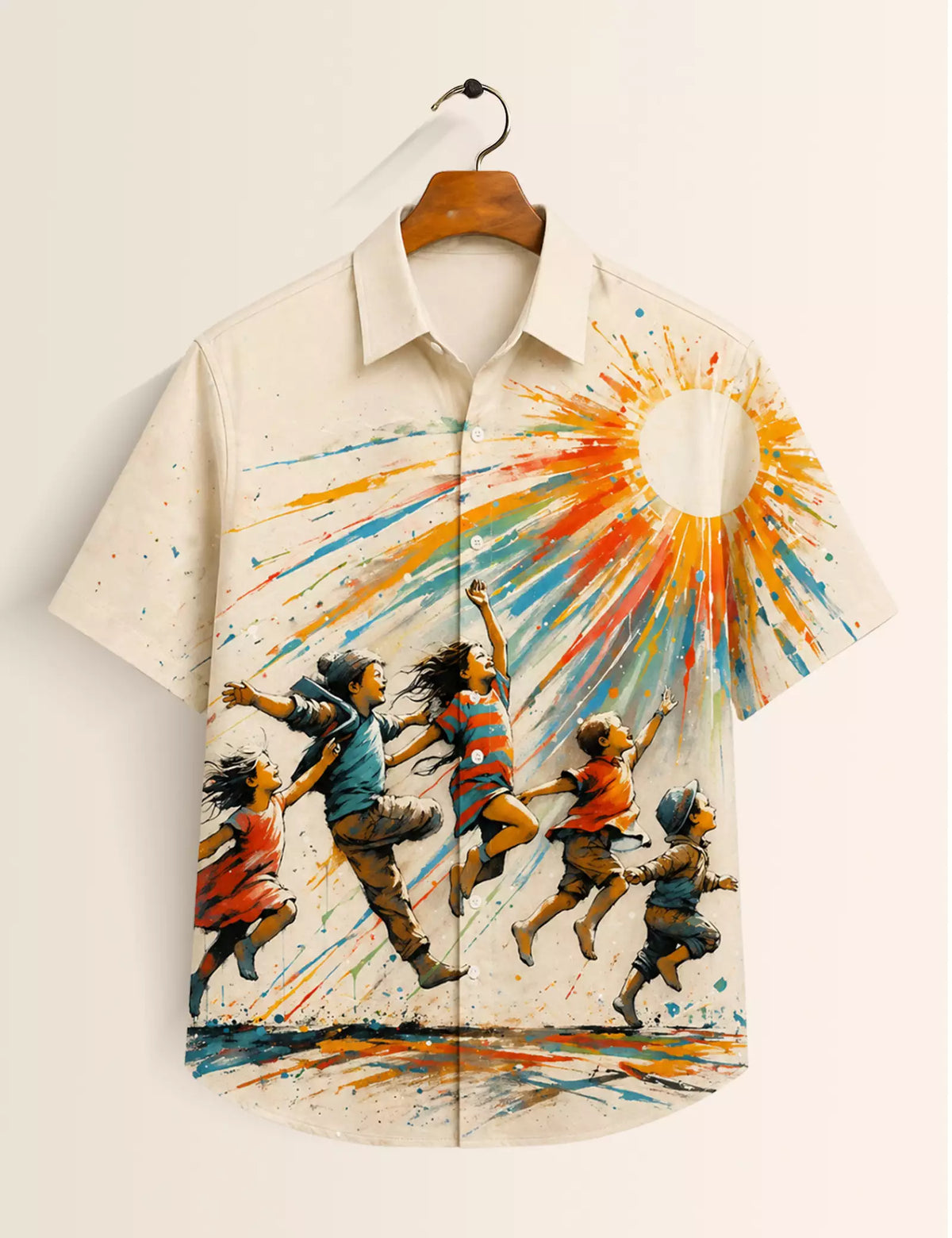 Sun Kids Printed Half Sleeves Shirt - XPST