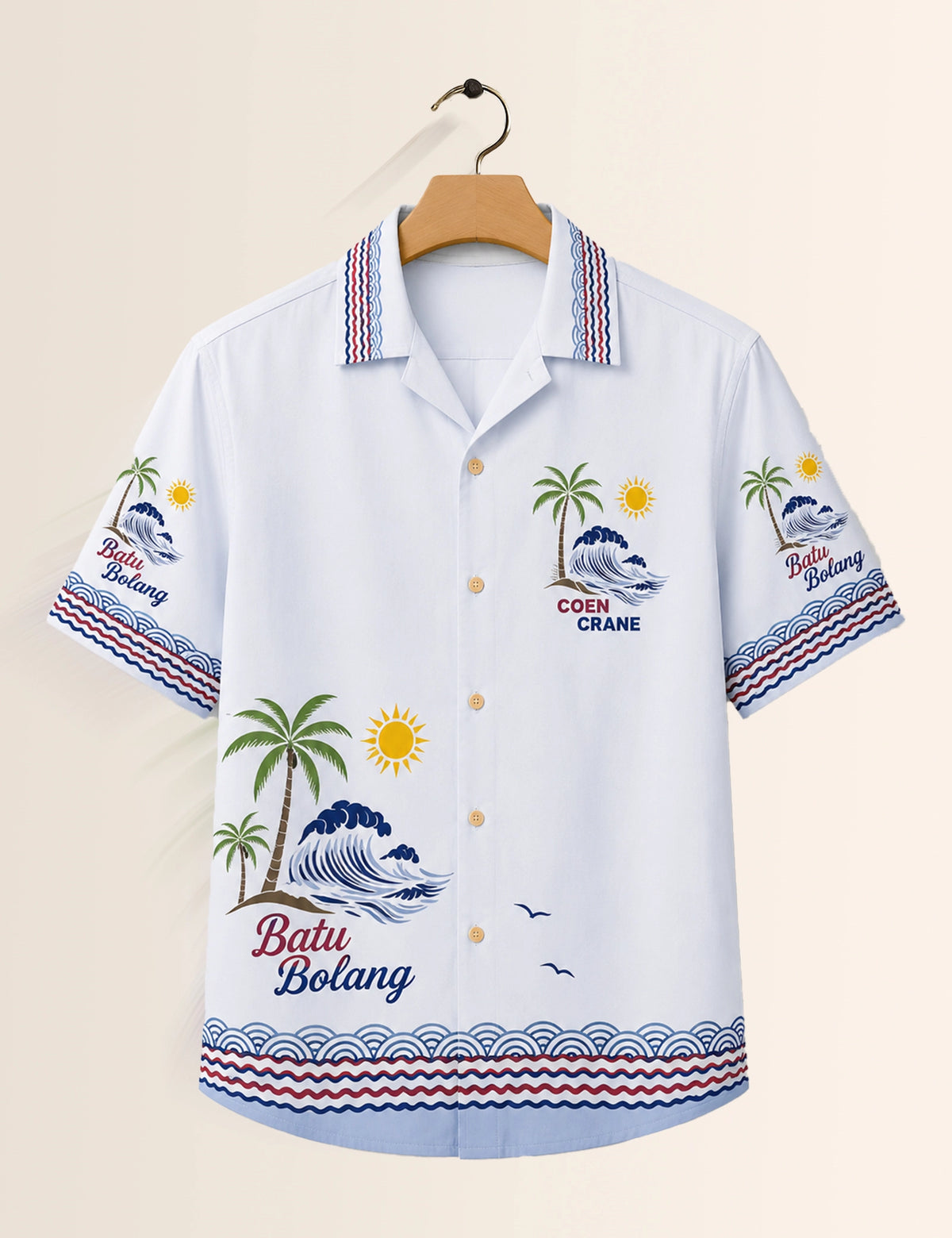 Text Batu Printed Unisex Half Sleeves Shirt