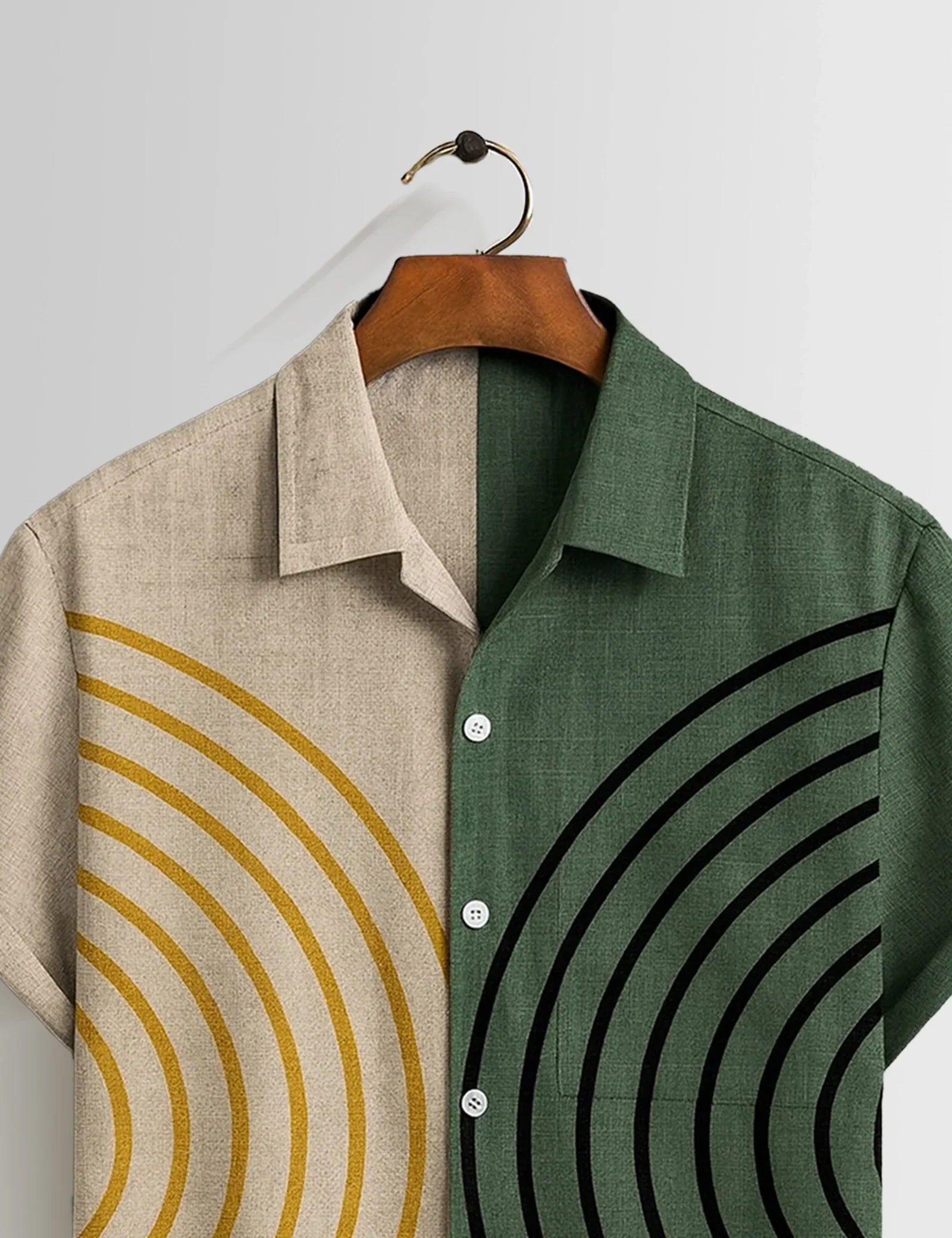 Half Circle Printed Mens Half Sleeves Shirts Exclusive - XPST