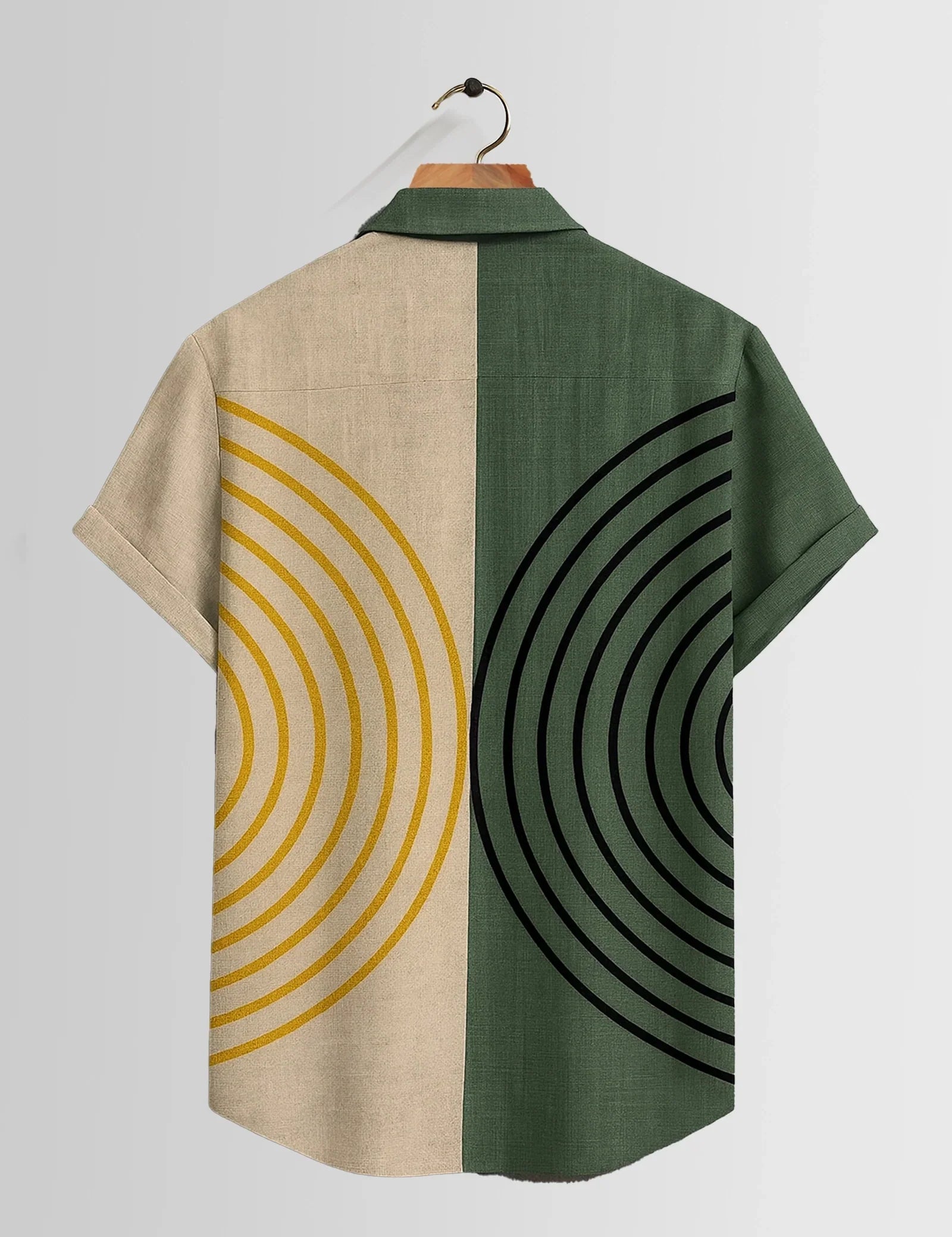 Half Circle Printed Mens Half Sleeves Shirts Exclusive - XPST