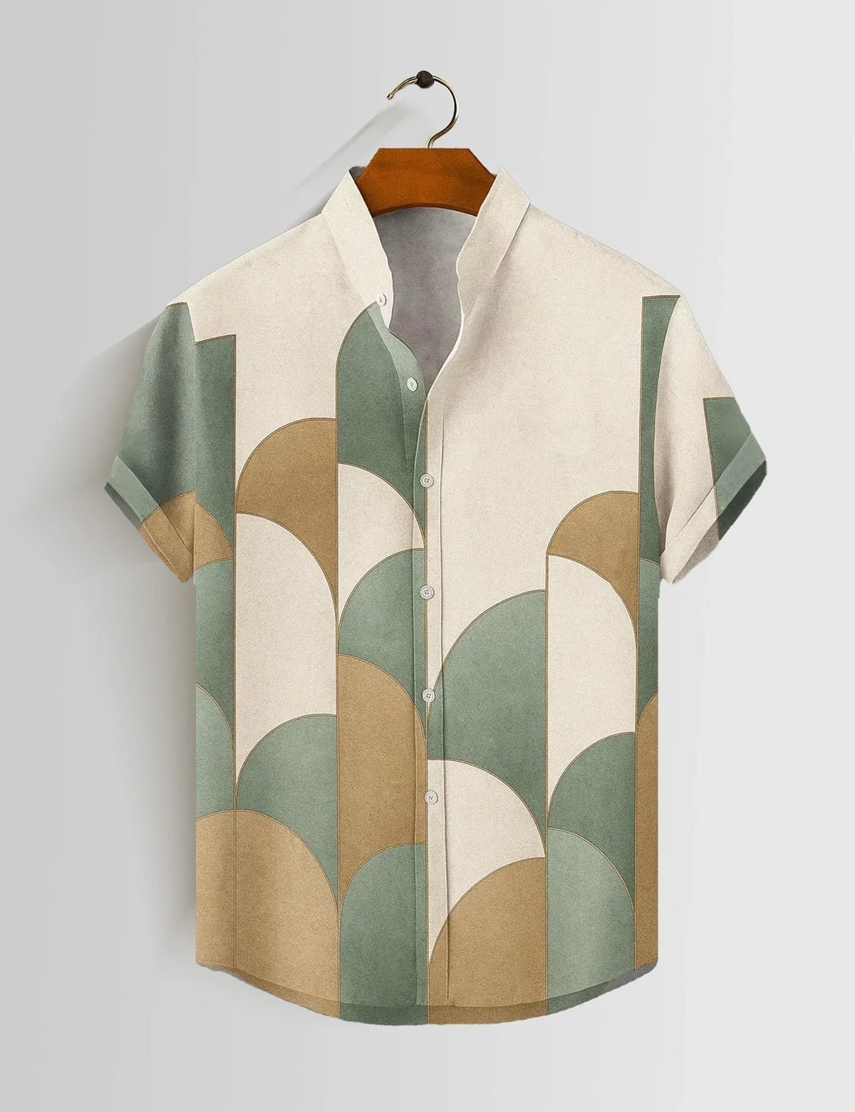 Wall Design Printed Mens Half Sleeves Shirts Exclusive - XPST