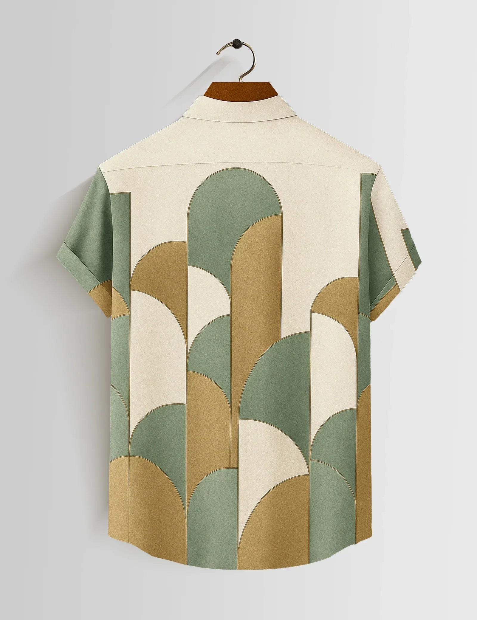 Wall Design Printed Mens Half Sleeves Shirts Exclusive - XPST