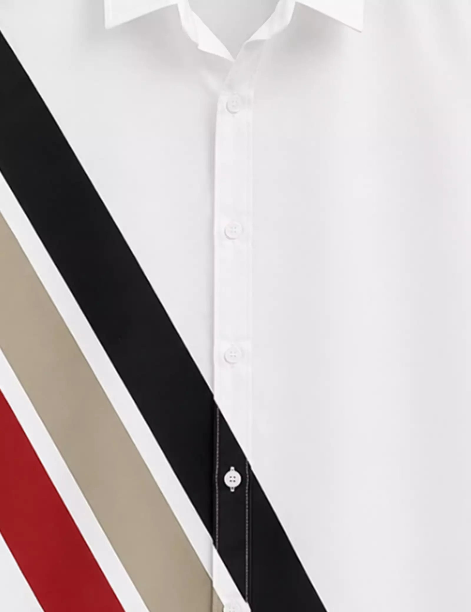 White Lines Printed Half Sleeves Shirt - XPST