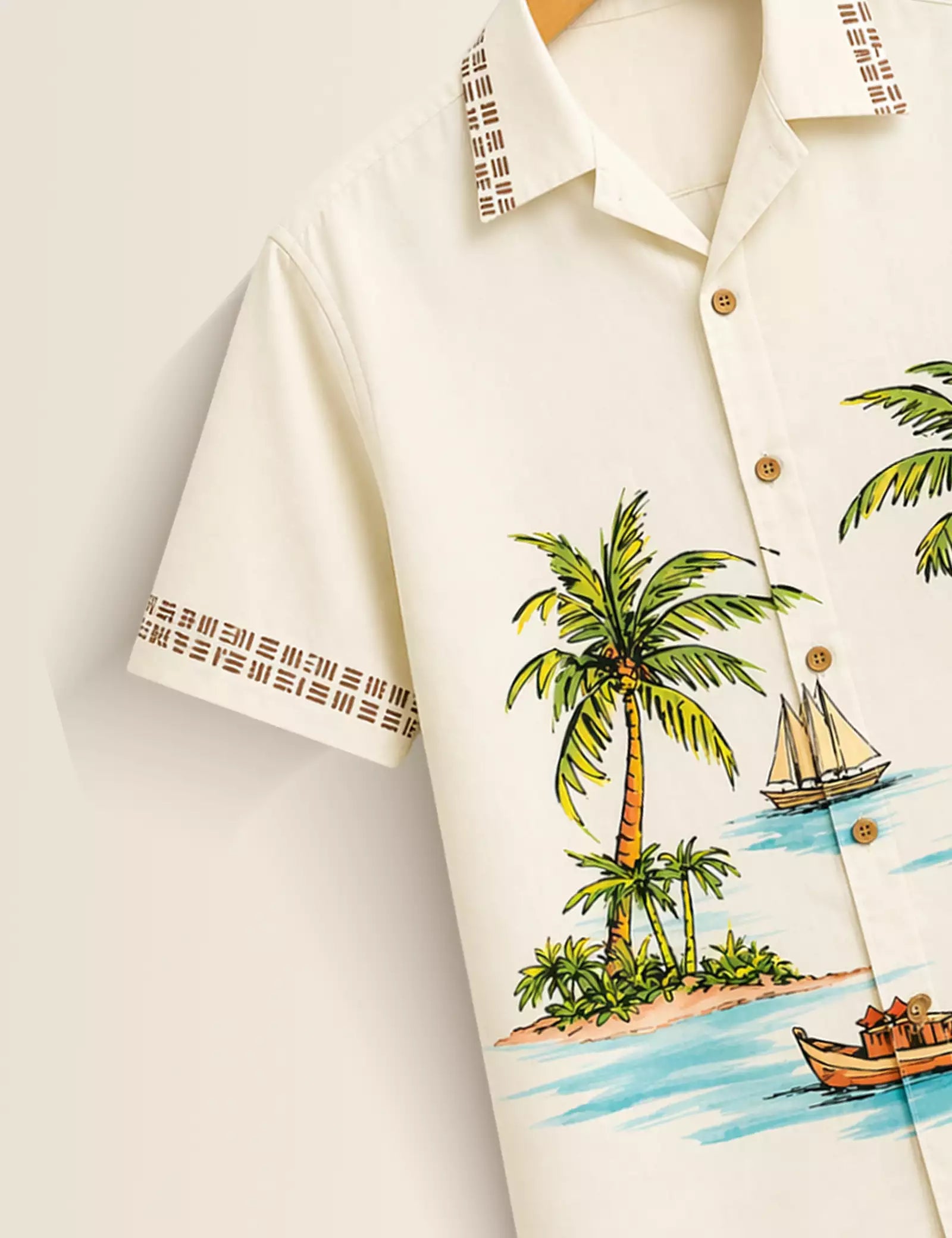 WHT Coconut Printed Half Sleeves Shirt - XPST
