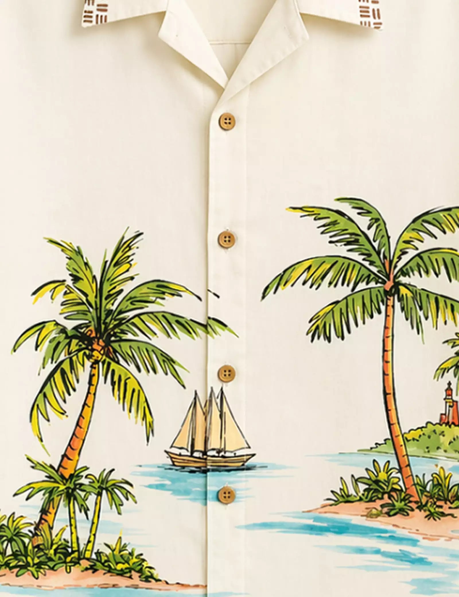 WHT Coconut Printed Half Sleeves Shirt - XPST