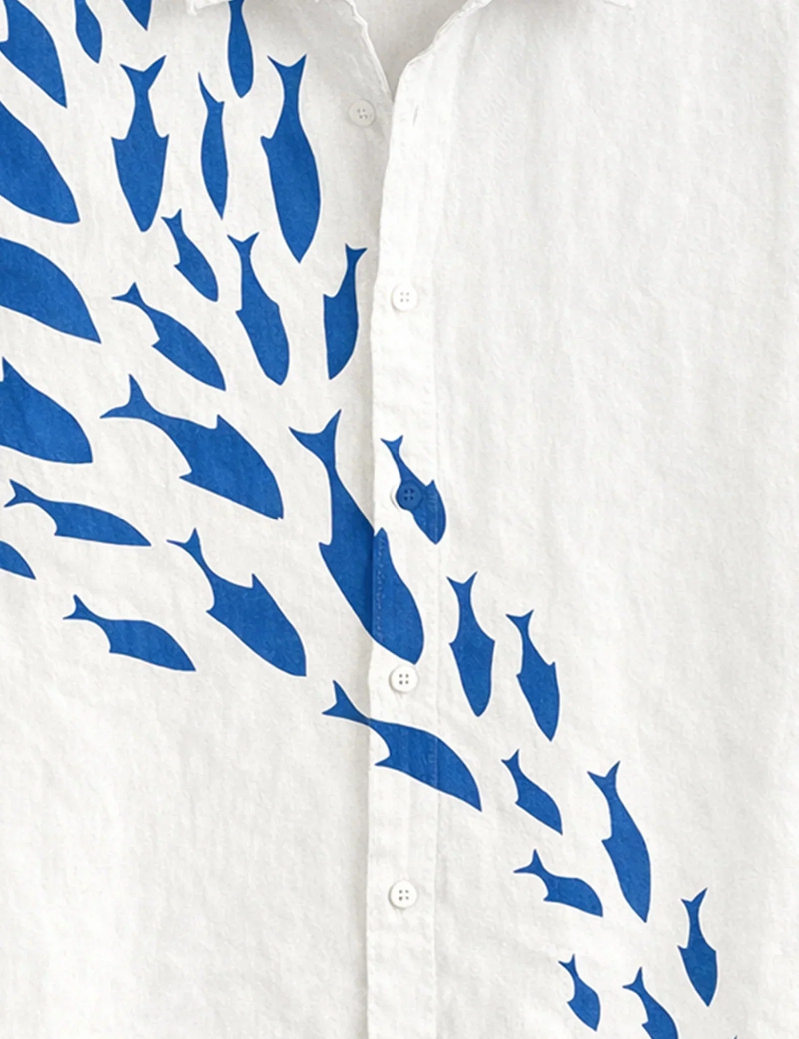 White Dolphin Printed Mens Half Sleeves Shirts Exclusive - XPST