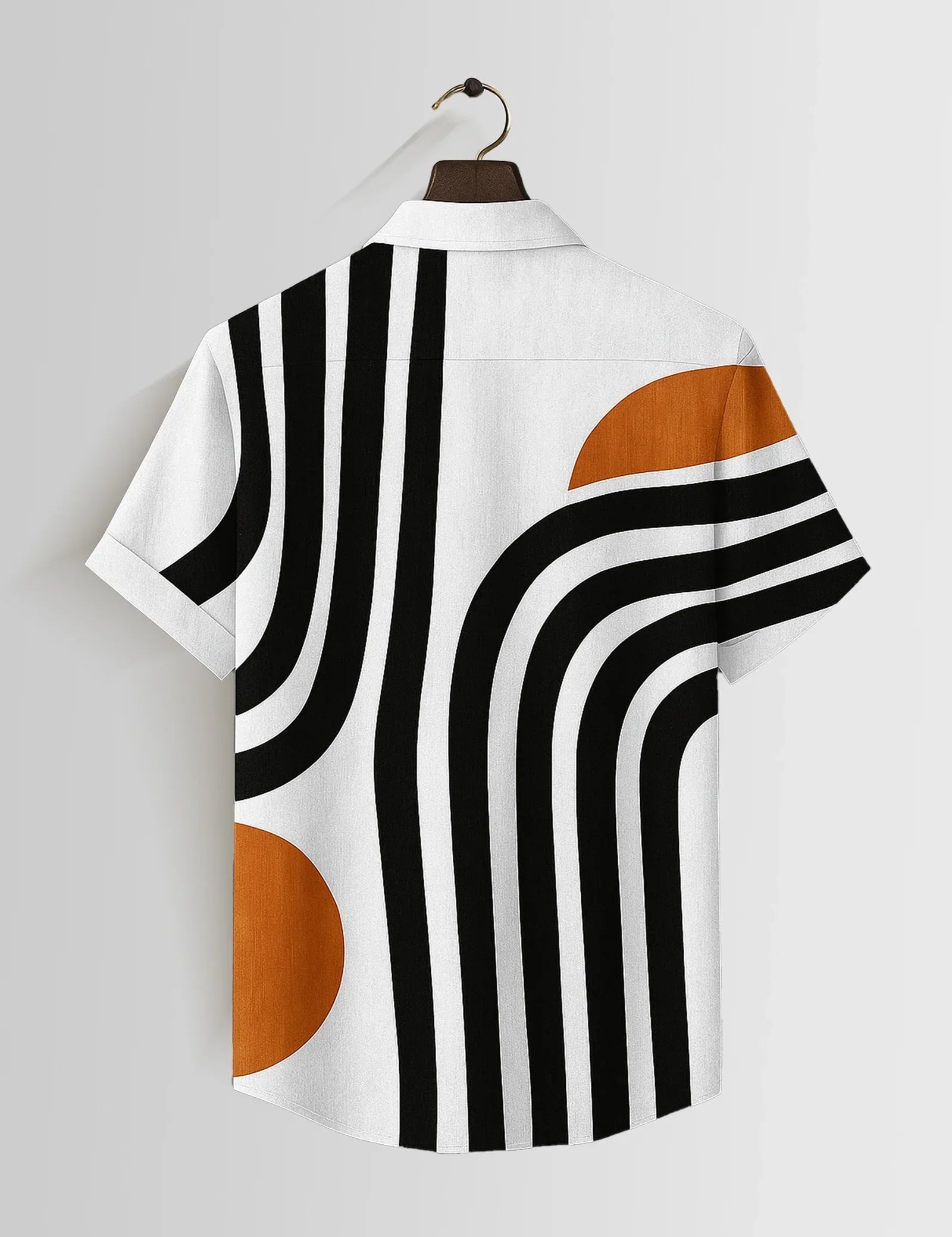 White Line Printed Mens Half Sleeves Shirts Exclusive - XPST