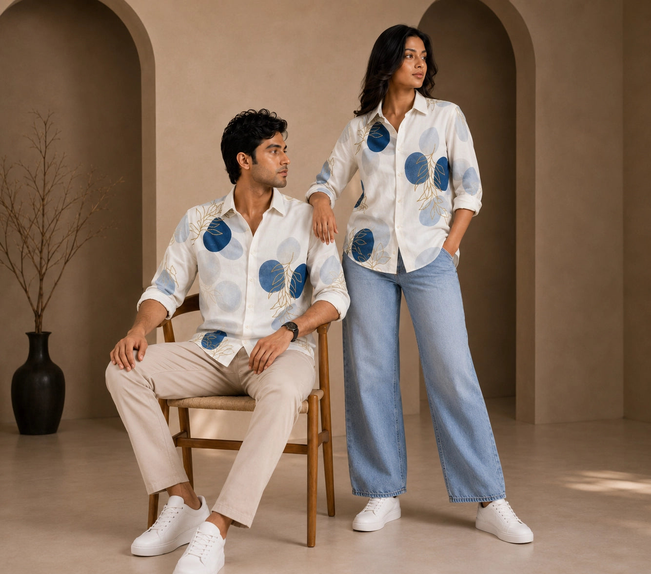 Badam Leaf Style Full Sleeves Shirts - XPST