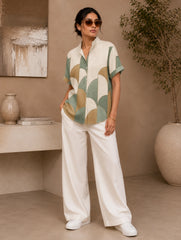 Wall Design Printed Mens Half Sleeves Shirts Exclusive - XPST